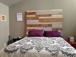 The headboard we built to master the art of power tools.